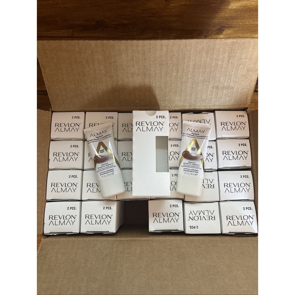 Revlon Almay Ageless Smart Shade Foundation 800 Deep 1oz Skintone Matching